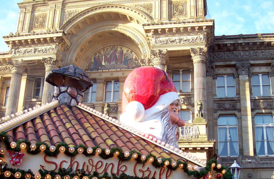 Birmingham City Council House at the Frankfurt Christmas Market in Birmingham