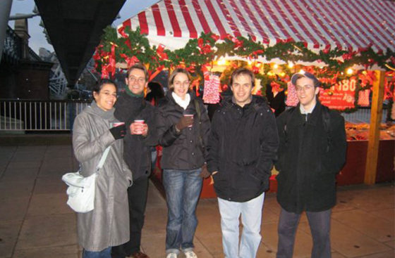 The Group at the German Christmas Market in London