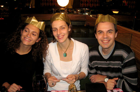 Christmas 2009 at All Star Lanes bowling alley in London, UK . . . Carmen Herrera, Pippa Clarke and Christian Speck
