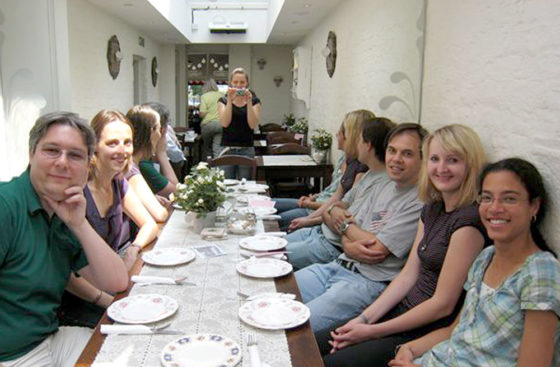 Anne-Susann Musahl's goodbye party in Barnes, London . . . creative photographer!