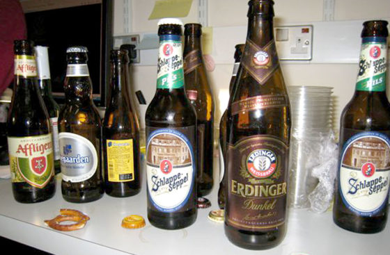 Belgian versus German beer taste test . . . just another day at the lab