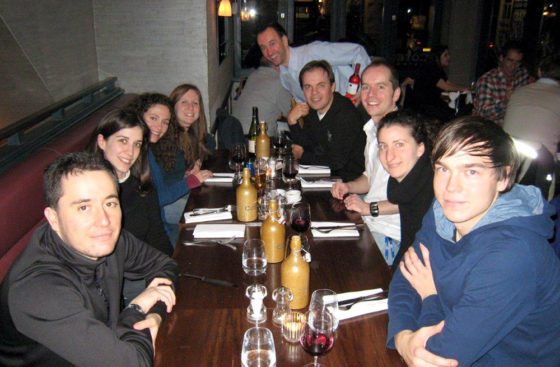The DNA Replication Group at Christmas 2011 dinner at Côte in London, UK
