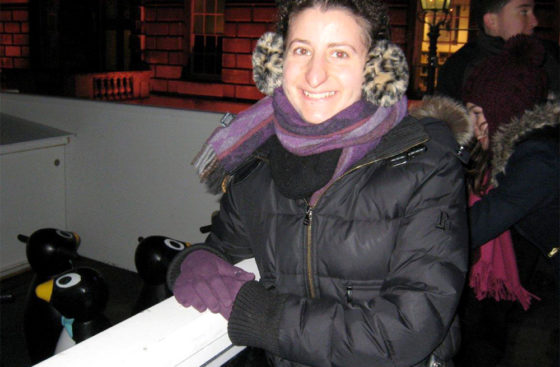 Emanuela Gardenal, Christmas 2011 at Somerset House Ice Rink in London, UK