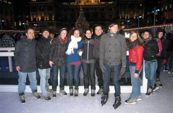 DNA Replication Group, Christmas 2011 at Somerset House Ice Rink in London, UK