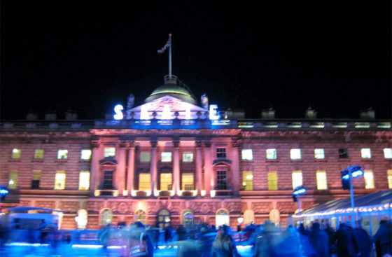 Christmas 2011 at Somerset House Ice Rink in London, UK