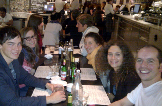 The DNA Replication goes out for pizza and beer at Franco Manca in London, UK