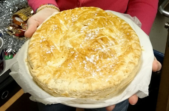 Marta Barbon brought this New Year's cake back from Italy.