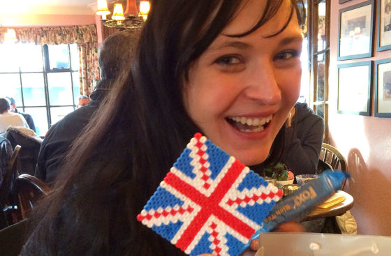 Alice Rödel's goodbye afternoon tea at The Original Maids of Honour in London . . . British souvenier