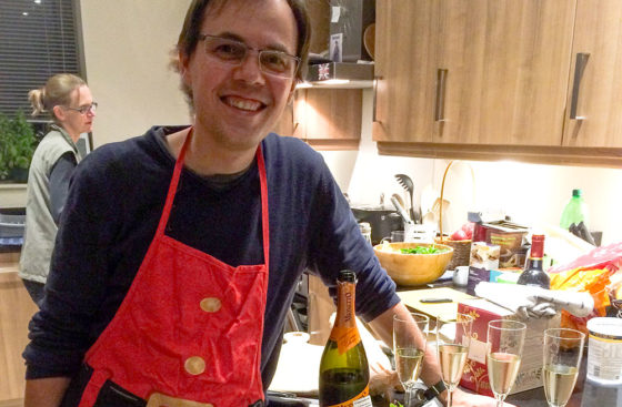 Christmas 2015 dinner at Christian Speck's home . . . Santa's master chef