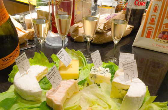 Christmas 2015 dinner at Christian Speck's home . . . wine and cheese