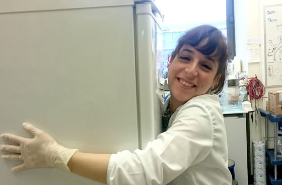 Noelia Fernández-Rivero loves the new freezer.