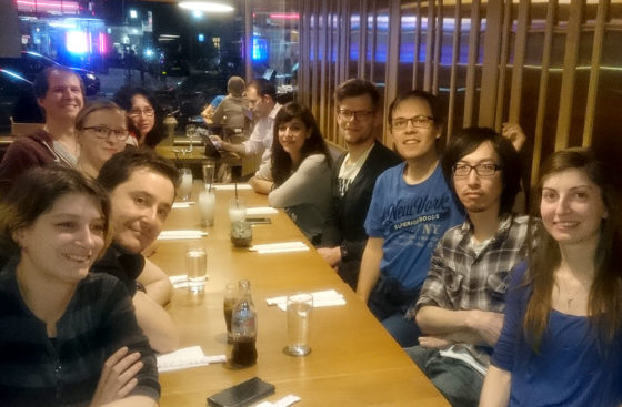 The Group at the farewell dinner for Alberto Riera at the Hare & Tortoise in Chiswick, London, UK