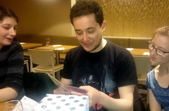 Alberto Riera at his farewell dinner at the Hare & Tortoise in Chiswick, London, UK