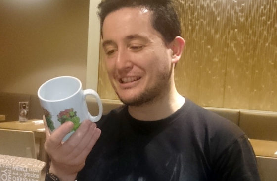 Alberto Riera at his farewell dinner at the Hare & Tortoise in Chiswick, London, UK