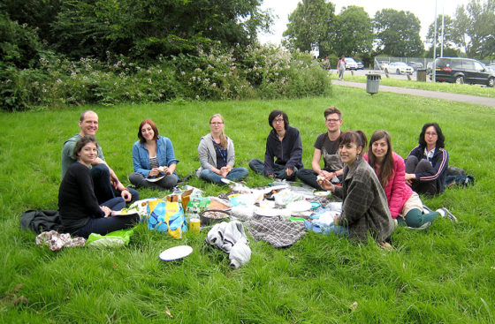 DNA Replication Group picnic at Wormwood Scrubs