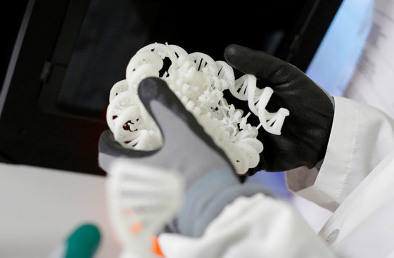 Christian Speck and Indiana Magdalou model 3D-printed models