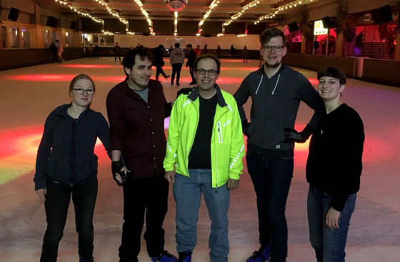 The DNA Replication Group goes ice skating at Queens Ice Rink, London