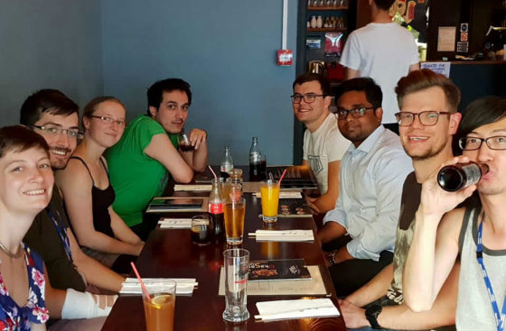 The DNA Replication Group has dinner at Okasan Sushi, London.