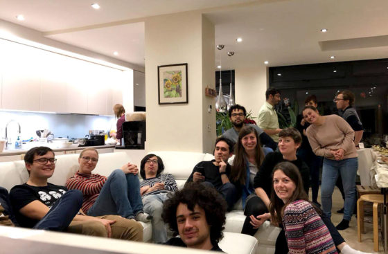 Christmas dinner 2018 at Christian Speck's home . . . the Group