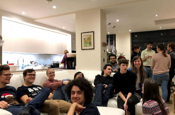 Christmas dinner 2018 at Christian Speck's home . . . the Group