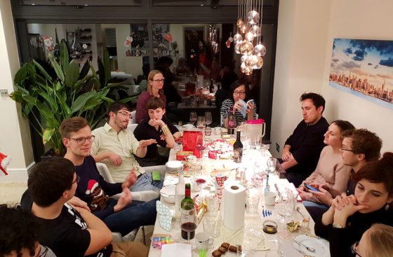 Christmas dinner 2018 at Christian Speck's home . . . relaxed