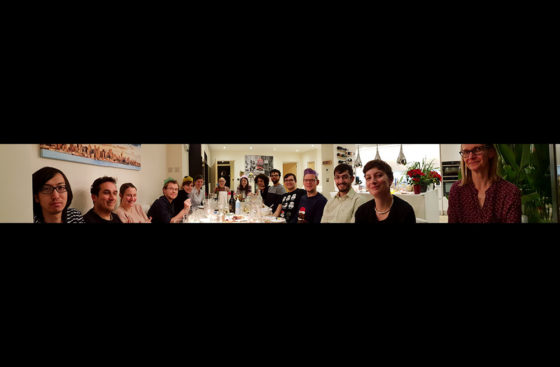 Christmas dinner 2018 at Christian Speck's home . . . a panoramic view