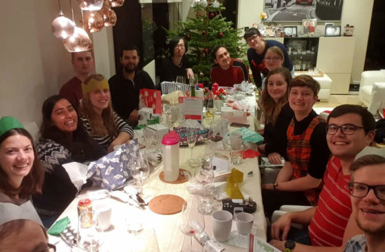 Christmas 2019 dinner at Christian Speck's home . . . everybody say geese!