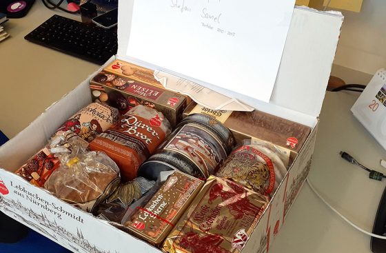 Traditional German Christmas sweets from lab alumnus Stefan Samel
