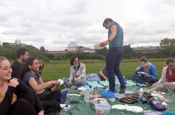 DNA Replication Group goodbye picnic at Wormwood Scrubs for Vera Leber and Indiana Magdalou